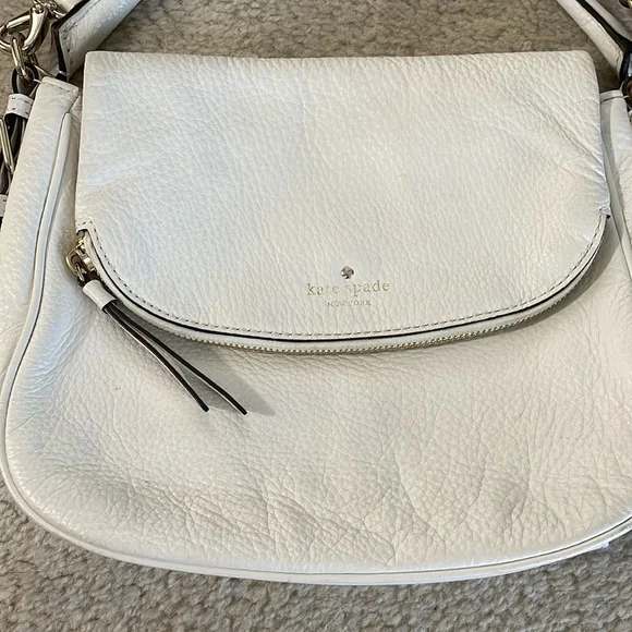 Kate Spade White Leather Crossbody Bag - Picture 2 of 4